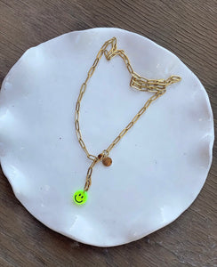 Schakelketting  met neon smiley