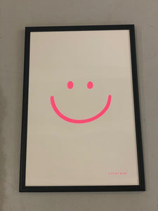 Neon poster smiley