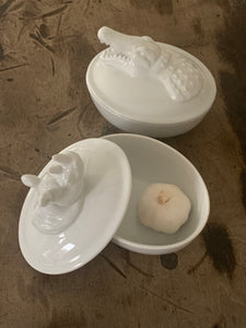 Porcelain Bowl Crocodile