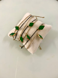 Groene steen armband